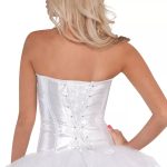 Whimsical White Corset with Bows